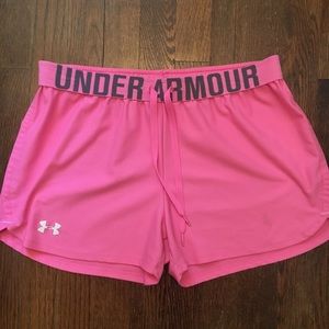 Pink Under Armour sport shorts